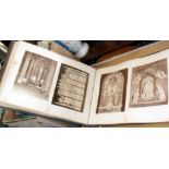 19th c. Grand Tour photograph album of albumen prints of Italian monuments, paintings & frescos,