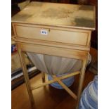 Hand-painted French sewing/work table