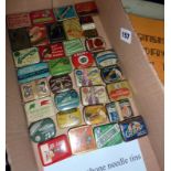 Collection of thirty three gramophone needle tins