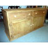 Victorian stripped pine dresser base