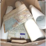 Quantity of WW2 Air Survey maps, War Office Edition maps, and some 1904 Ordnance Survey maps