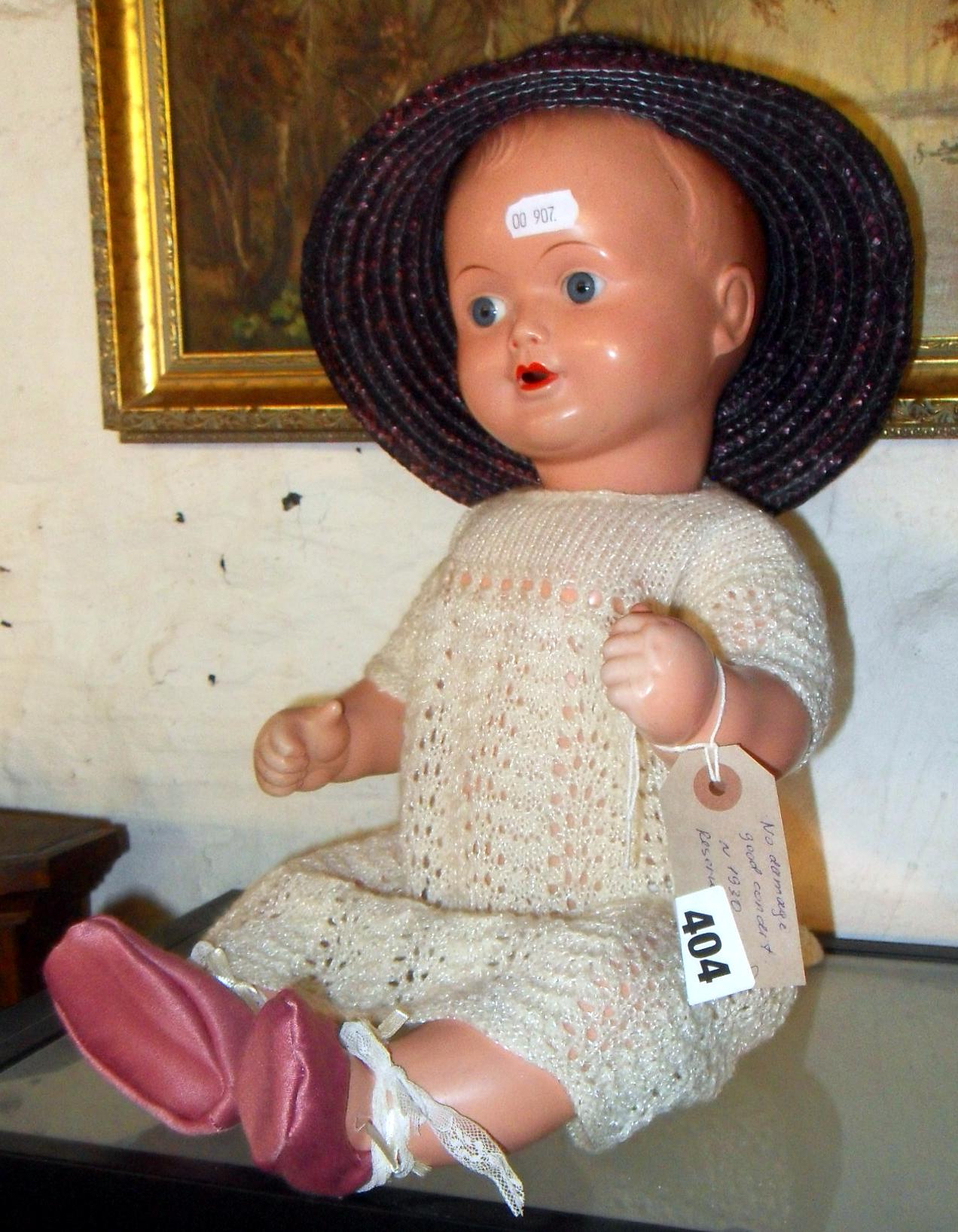 Schoebel & Becker celluloid doll