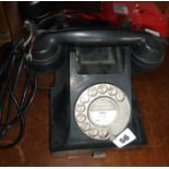 Old bakelite telephone