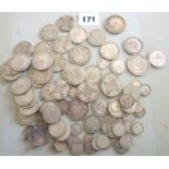 Quantity of British silver coinage