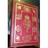 Three leather-bound "Coronation Service" volumes for Queen Elizabeth II 1953, King Edward VII