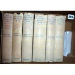 First edition set of "The Second World War" by Winston Churchill (six volumes)