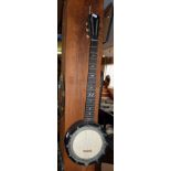 An early 20thC Zither-Banjo stamped "Cammeyer", No 4719