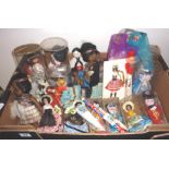 Collection of vintage souvenir & costume dolls