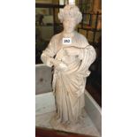 Carved stonework Roman senatorial figure