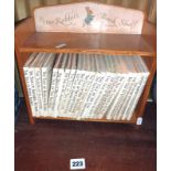 Peter Rabbit bookcase containing set of twenty-three Beatrix Potter books