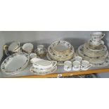 Large collection of Royal Worcester "June Garland" pattern tableware