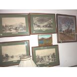 Set of four 19th c. prints depicting Railway Bridges around Bath & Bristol Railway Station, together