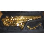 "Echo" alto saxophone in case