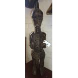 Tribal Art:- Lulua Figure, Democratic Republic of Congo, elegant figure used to reach the spirit