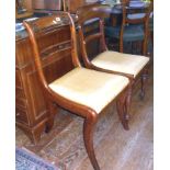 Two 19th c. mahogany dining chairs