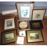 Ten various framed engravings & prints