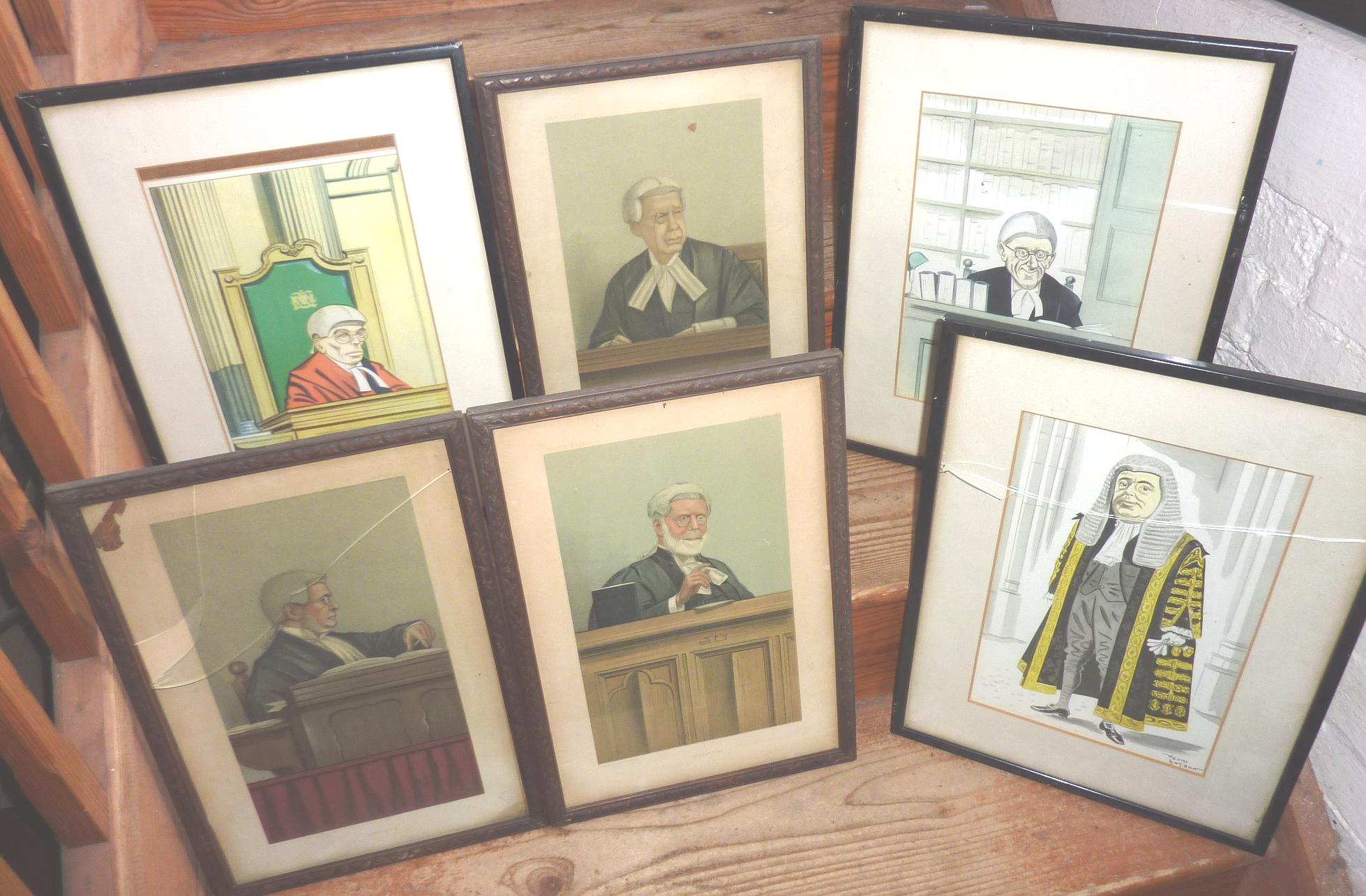 Five various 'Spy' prints of Judges, and seven various David Langdon prints of Judges - Image 3 of 4