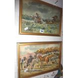 Pair of coloured prints of gauchos by Castells Capurro