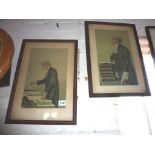 Five various 'Spy' prints of Judges, and seven various David Langdon prints of Judges