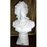 Sevres 'Parian' bust, 14" high