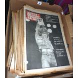 Box containing large quantity of 1970s New Musical Express magazines (75)