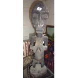 Tribal Art:- female figure, probably Luba Hemba, Congo, 71cms