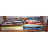 Quantity of books on The Titanic, Tramways & Trams etc (one shelf)