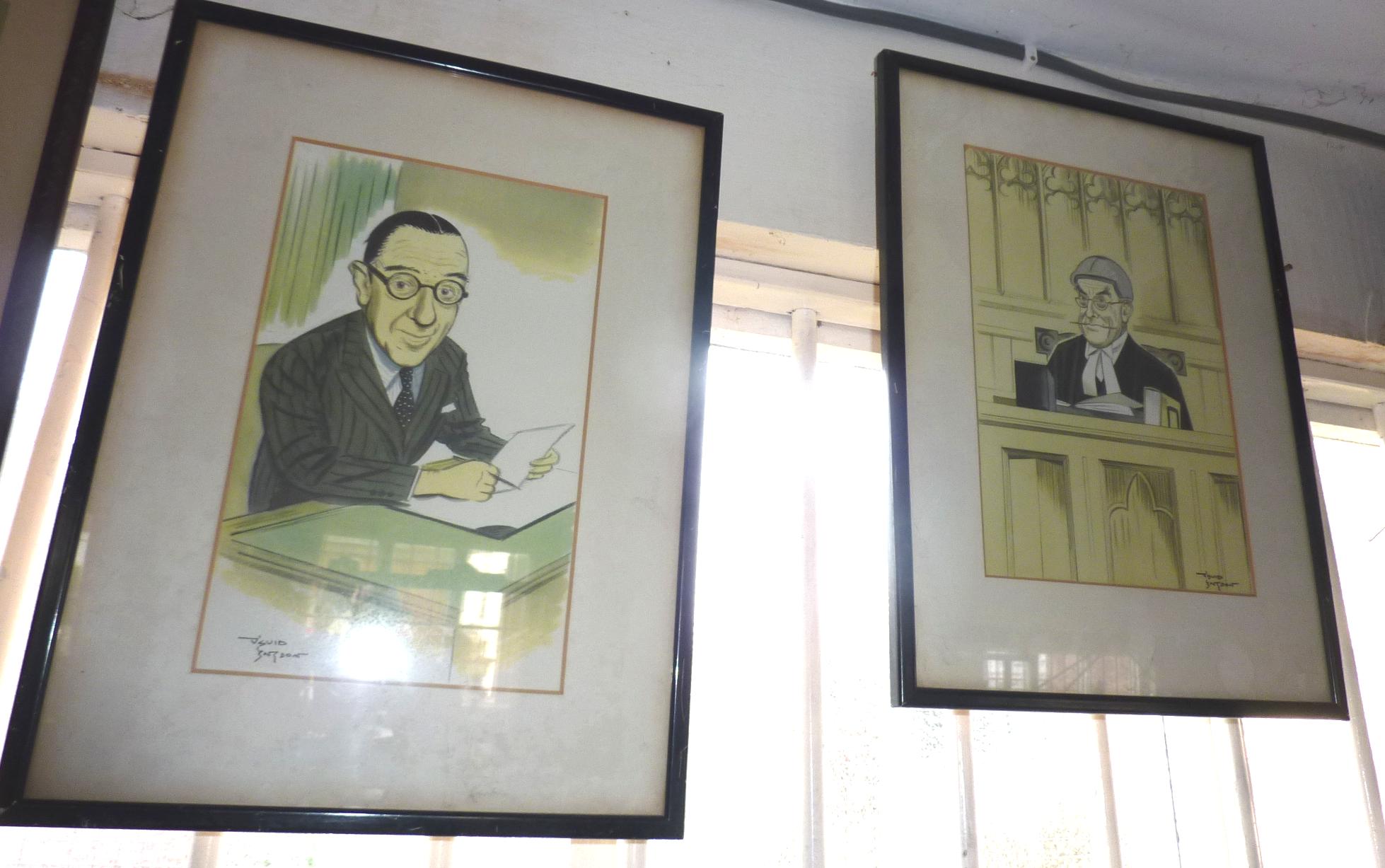 Five various 'Spy' prints of Judges, and seven various David Langdon prints of Judges - Image 2 of 4