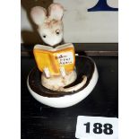 Beswick Kitty McBride mouse figurine "A good Read", 2529