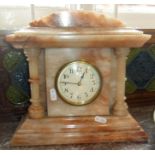 Marble mantle clock