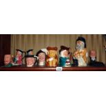 Collection of assorted character & Toby jugs (10) (some A/F)