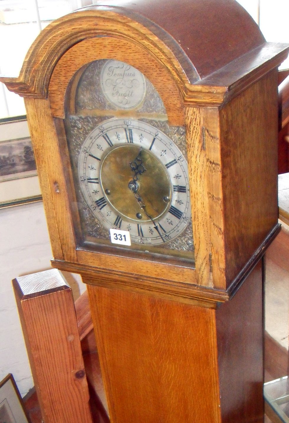 Grandmother 8-day clock with Westminster chimes & brass face