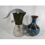 A good quality cloisonne vase 16cm (h) a