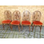 Four dining chairs