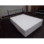 A double divan bed by Silent Night (no m