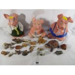 A mixed lot of three Wade NatWest pigs a