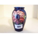 A Moorcroft Pottery baluster vase decora