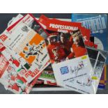 A large collection of all different English Football programmes, predominantly ca 1960's and 1970's,