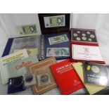 Numismatology - an album containing a collection of predominantly UK pre-decimal coins,