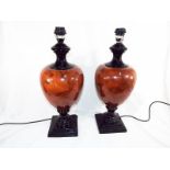 A matched pair of good quality urn-shape