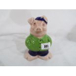 A Wade Natwest Pig Cousin Wesley money bank figurine with stopper 40.