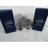 Royal Selangor Lord of The Rings, two pewter shot glasses, approx 12.