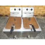 Catering equipment - a Parry twin fat fryer,