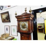 A good, burr walnut cased three-train Westminster-chiming longcase clock,