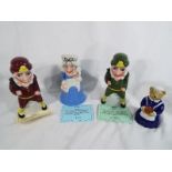 Wade - A collection of three limited edition Wade figurines to include Mr Punch from the series