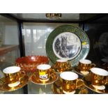 A good mixed lot to include six Royal Worcester ceramic coffee tins and saucers,