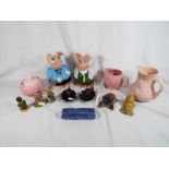 Wade - A good collection of Wade items to include Two Natwest Wade Pigs with original black Natwest