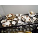 Royal Albert - A Royal Albert six place setting tea service decorated in the Old Country Roses