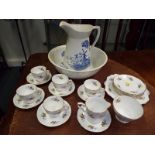 A Royal Stafford ceramic tableware to include cups saucers side plates and creamer (20) and ceramic