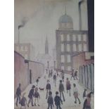 Laurence Stephen Lowry (1887-1976) - a coloured print issued in a limited edition entitled 'Mrs